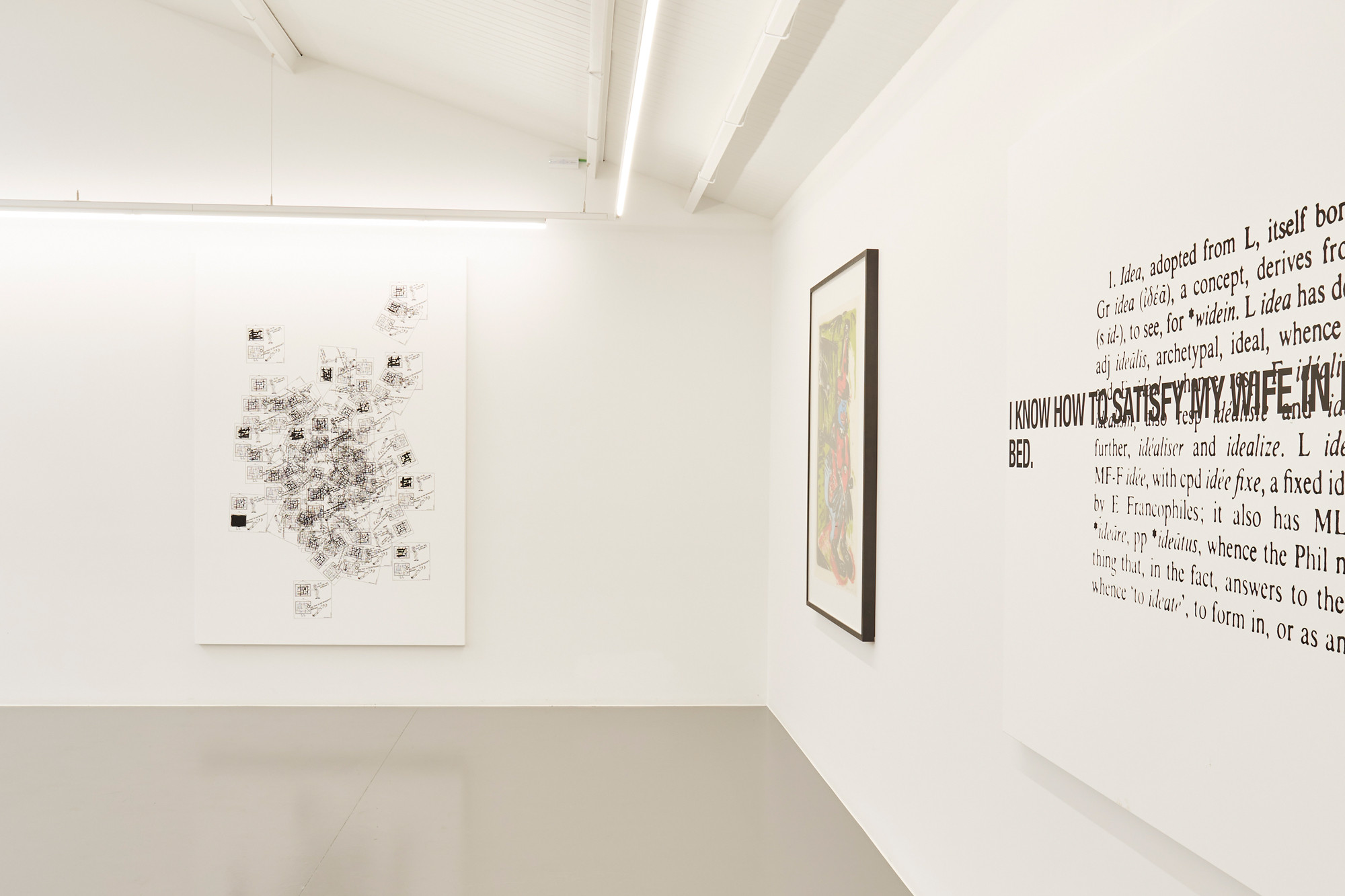 Detalle de obras de arte expuestas, Gathering Ibiza